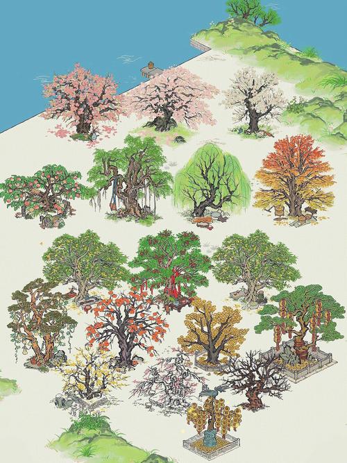 江南百景图怎么摆大树