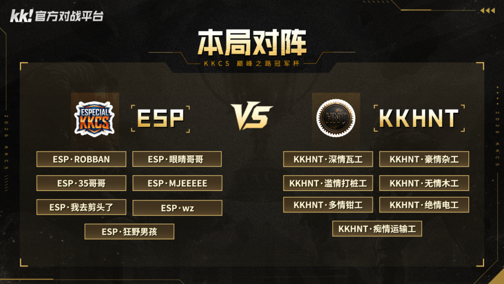 KKCS冠军杯八强赛开战,Alex领衔解说天团共燃CS1.6热血战场