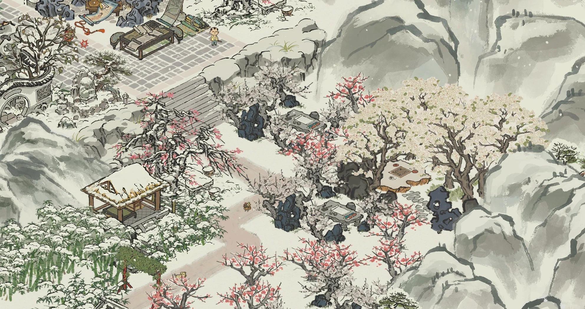 江南百景图祈福梅花树在哪里