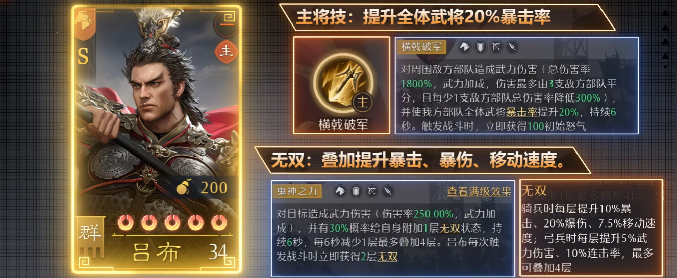 九牧之野吕布骑怎么搭配 九牧之野吕布骑怎么搭配