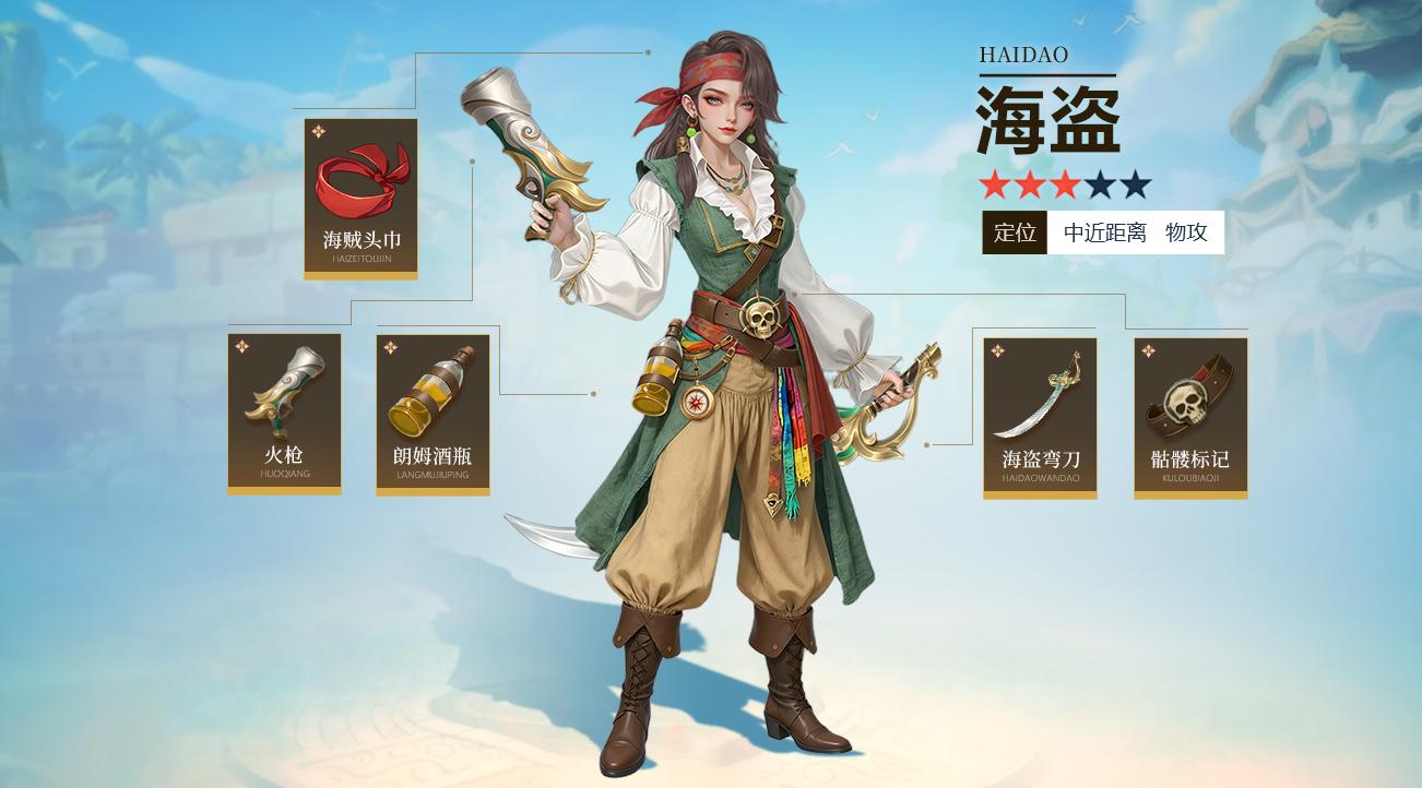 《龙武》新资料片“盗海纪元”首发,全新职业“海盗”技能详解与外观曝光 《龙武》新资料片“盗海纪元”首发,全新职业“海盗”技能详解与外观曝光