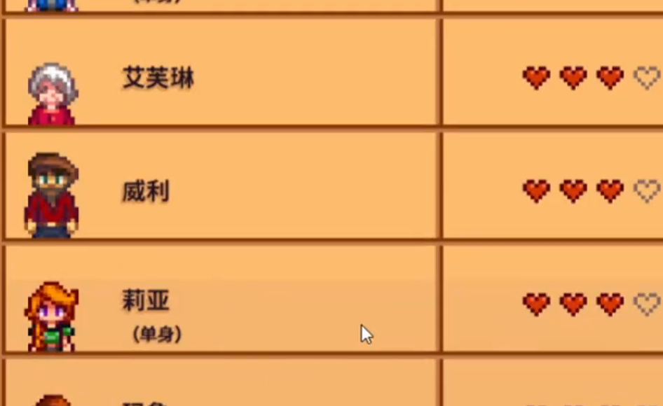 星露谷物语莉亚行程是什么 星露谷物语莉亚行程是什么