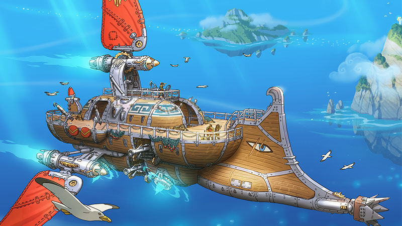 《回音:飞艇传说》艺术分享:空中家园, 飞艇设计的进化之路 《回音:飞艇传说》艺术分享:空中家园, 飞艇设计的进化之路