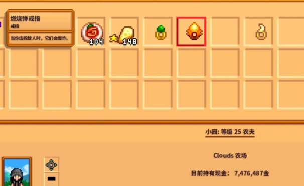 星露谷物语戒指带什么