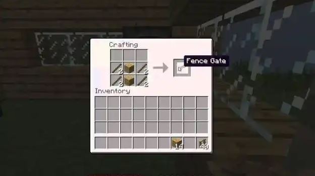 我的世界怎么制作栅栏门