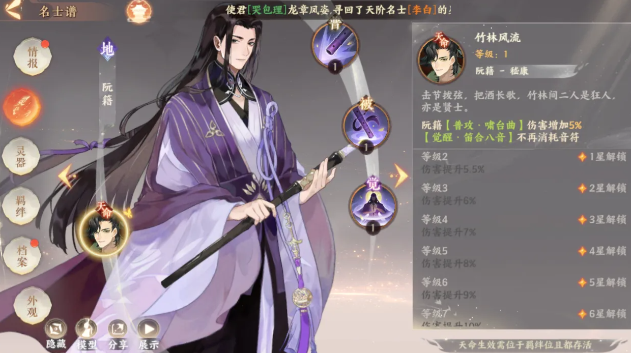 忘川风华录阮籍怎么样