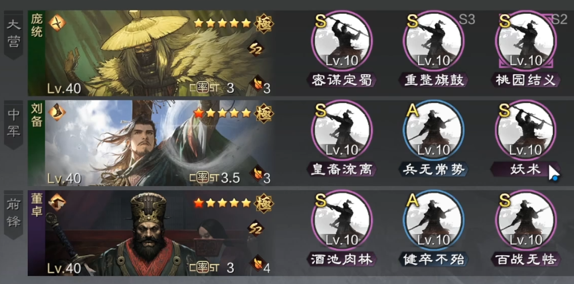 率土之滨阵容怎么搭配好