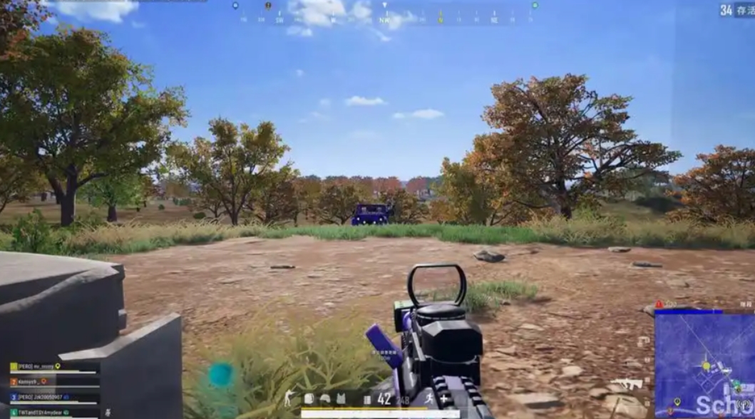 绝地求生怎么瞄车