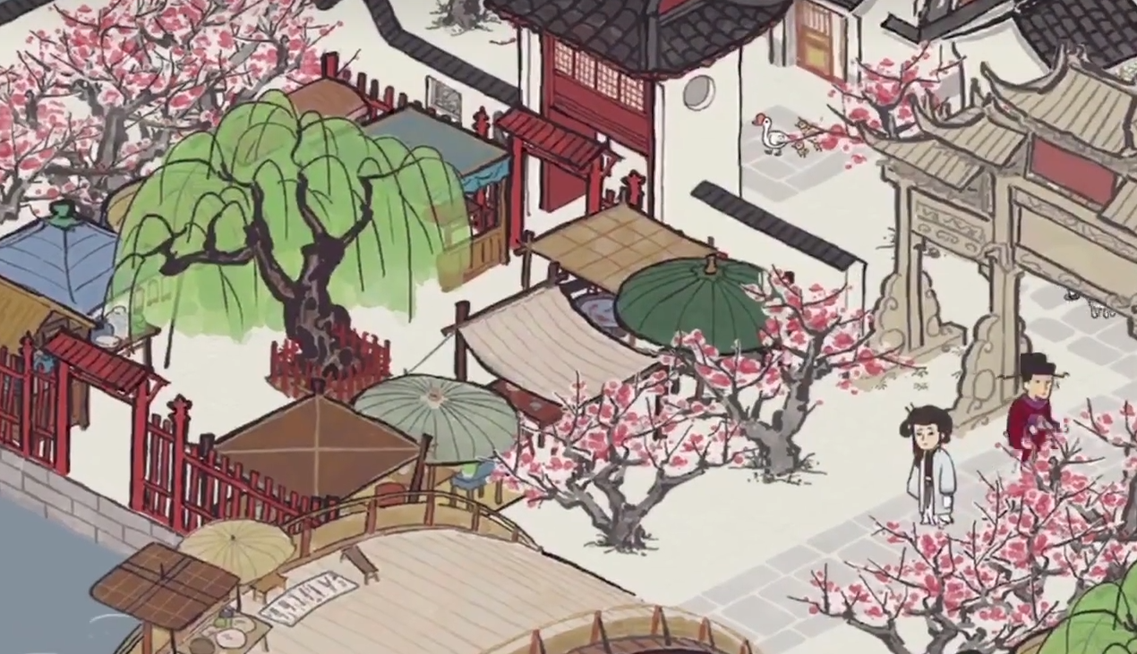 江南百景图路边摆摊在哪 江南百景图路边摆摊在哪