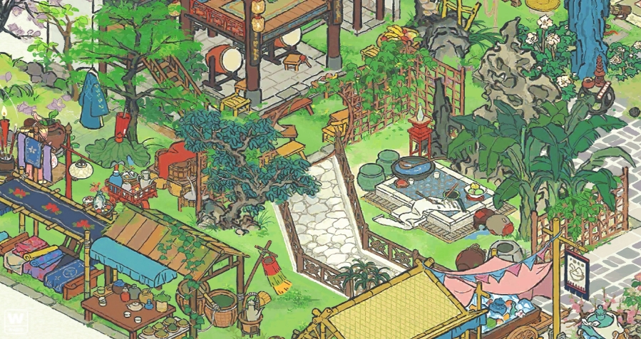 江南百景图的水中亭在哪