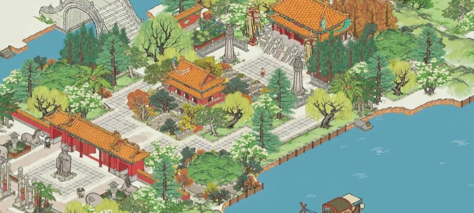 江南百景图的水中亭在哪